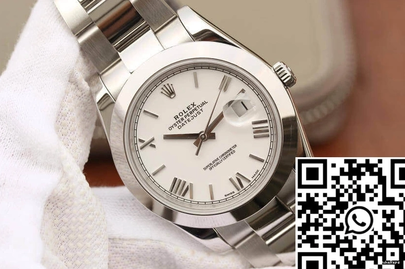 Dial Datejust Factory Rolex White 41MM EW 0926